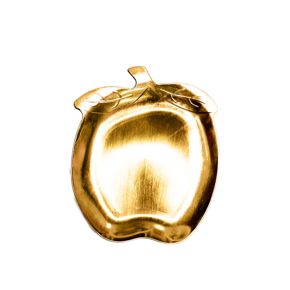 Vassoio piccolo con mele dorate 32x26x2.5 cm