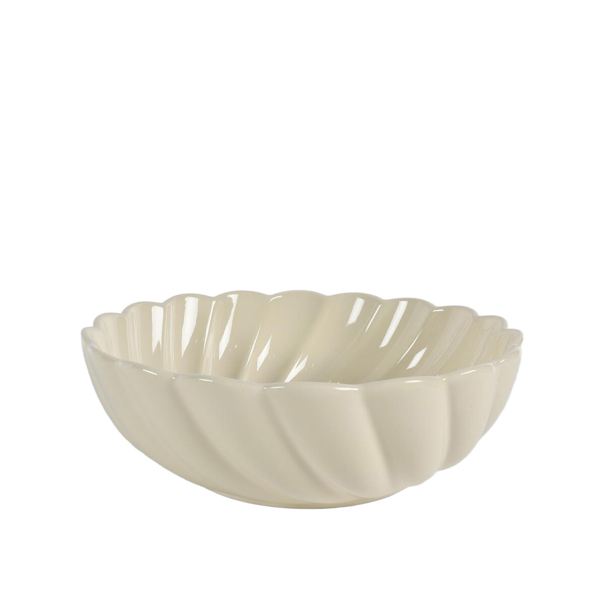 Ecru cloud salad bowl 25.5 x 25.5x9cm