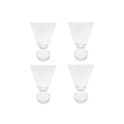 COPAS DE VINO CON PIE DE DIAMANTE - JUEGO DE 4