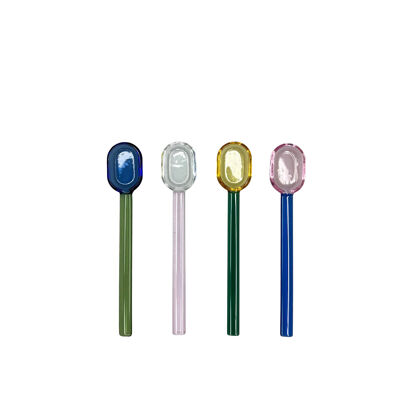 Cucharas de vidrio multicolor - Juego de 4