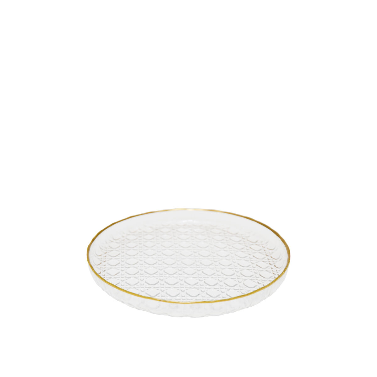 Goldline bubble dessert plate 16x16x2cm