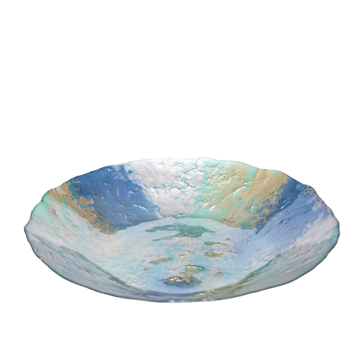 Coppa turchese e oro 40cm