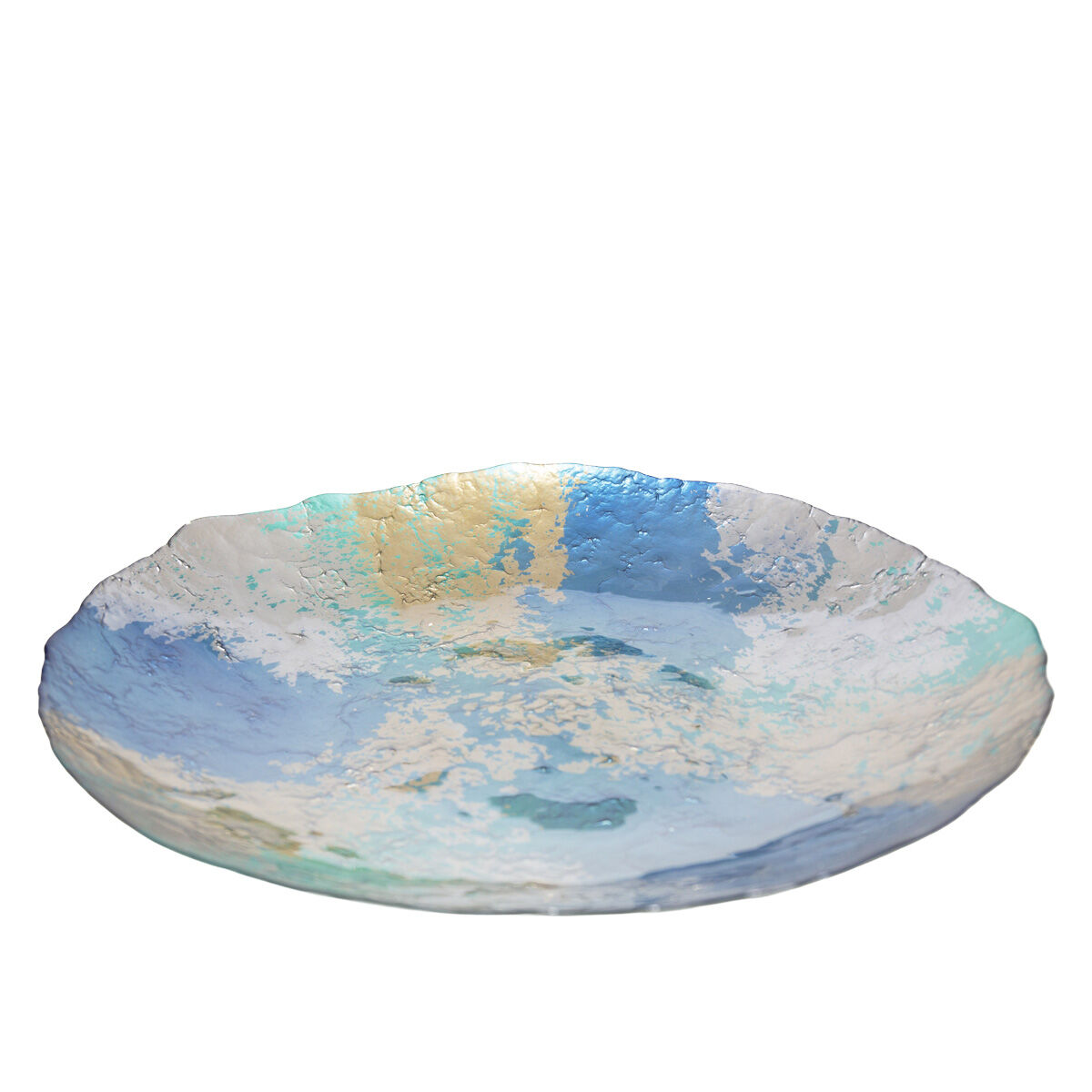 Coppa turchese e oro 50cm