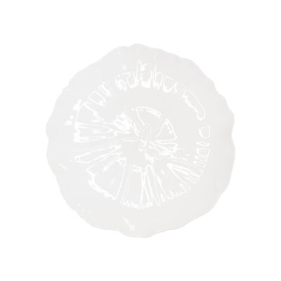 Piatto di presentazione / piatto fiore bianco 35cm