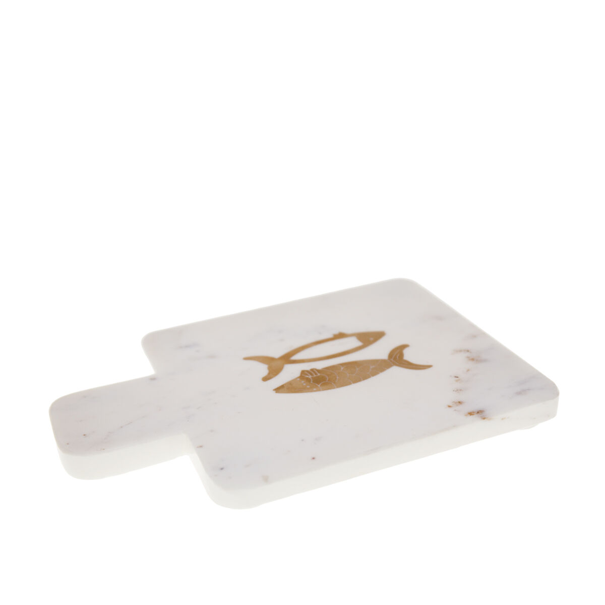 Tagliere di formaggi marmorizzato a forma di pesce rosso 15.5x22x1.5 cm