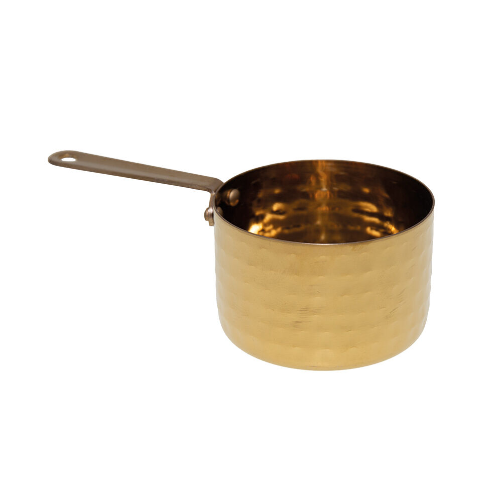 Mini casseruola dorata, alta, 9x9x6cm