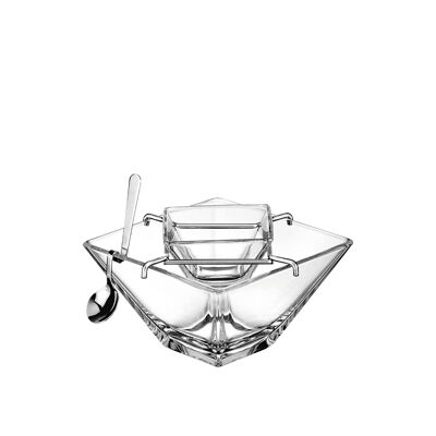 Set da caviale 14x14x10cm