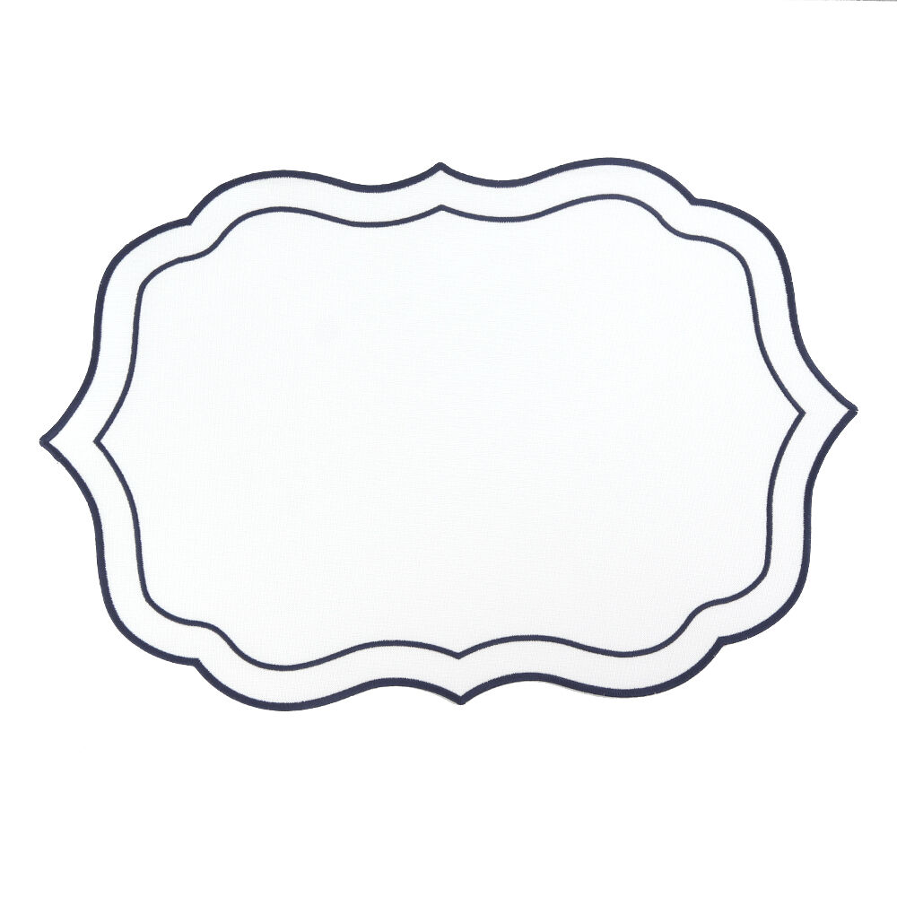 Tovagliette bianche e blu