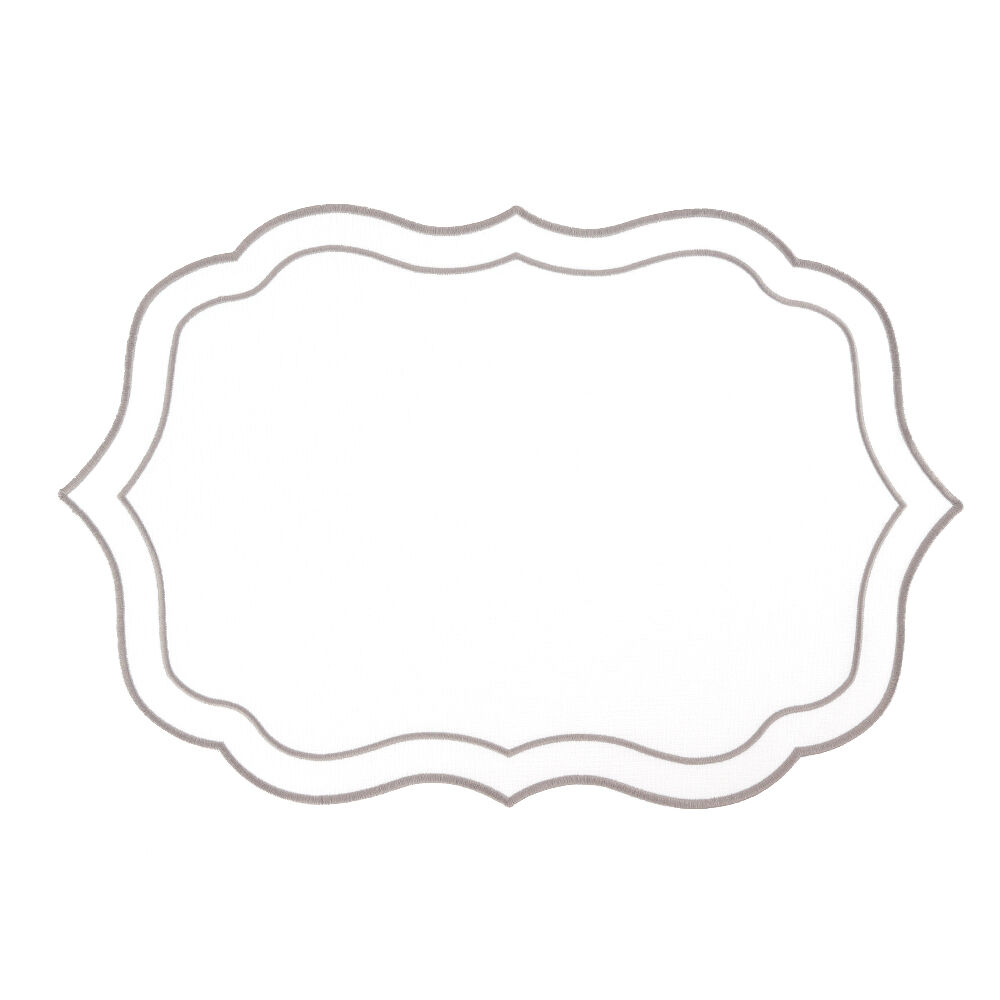 Sottobicchieri in lamiera bianca e argento