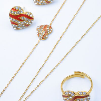 Conjunto de joyas de acero inoxidable - ZC24E
