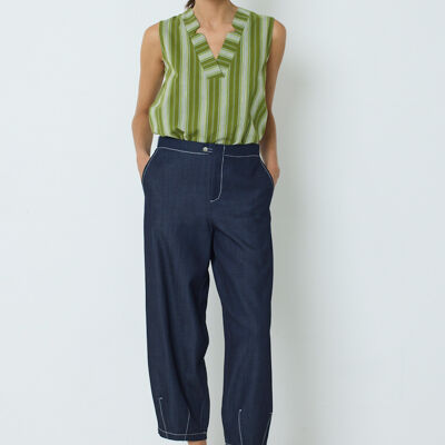 P03 Pant Parietaria Denim