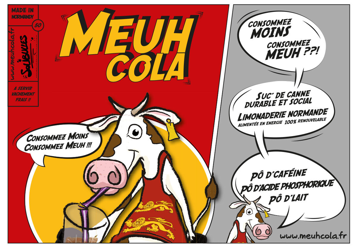 A4 Meuh Cola poster individually
