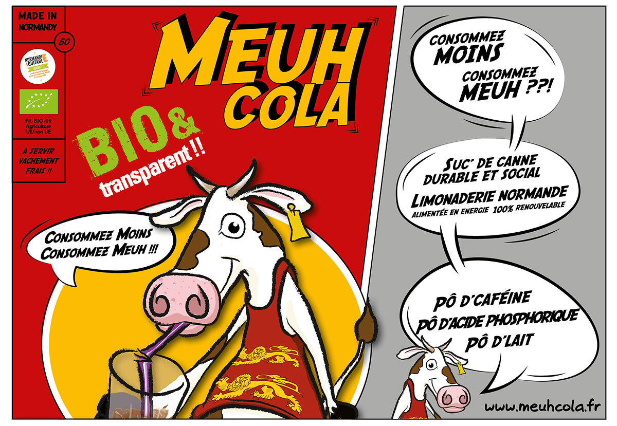 A4 Meuh Cola Organic & Transparent Poster per unit