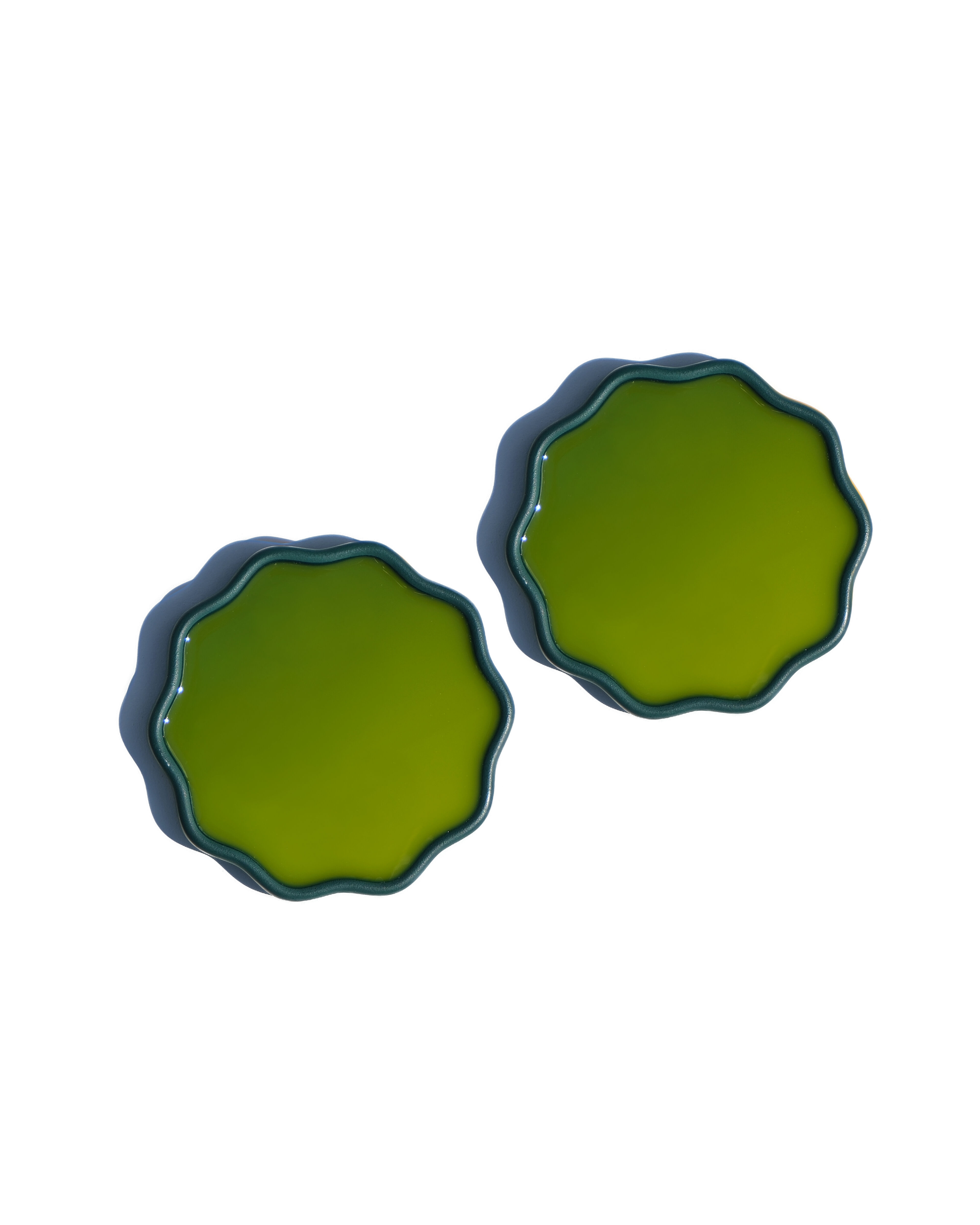 Avocado Wavy Coasters