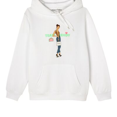 White Hoodie: Team “Trendy” - Avenue Montaigne