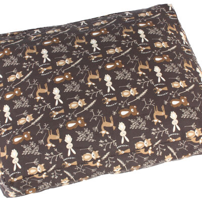 Weicher, weicher Schlafsack von Molly Mutt für Hunde und Katzen – Kostbare Tiere (bezaubernde Tiere im dunklen Braun) – 100 % zertifizierte, durchlässige und hochqualitative Maskottchen für Männer – waschbar in der Maschine