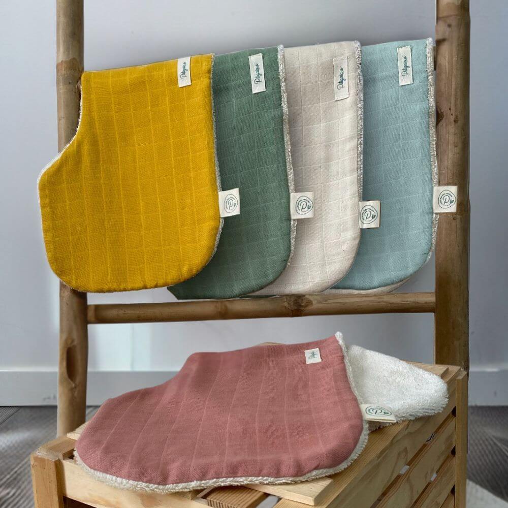 Bavoir d'épaule en coton bio