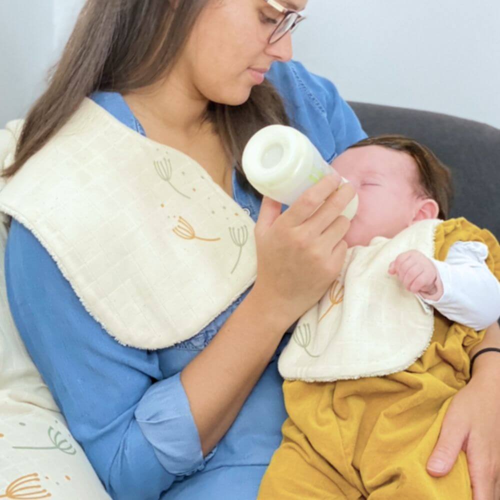 Duo de bavoirs en coton bio