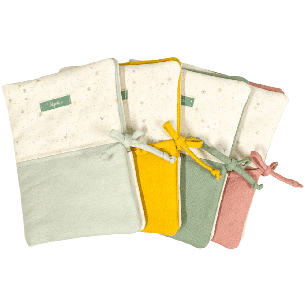 Einband für ein Gesundheitsbuch aus Bio-Baumwolle