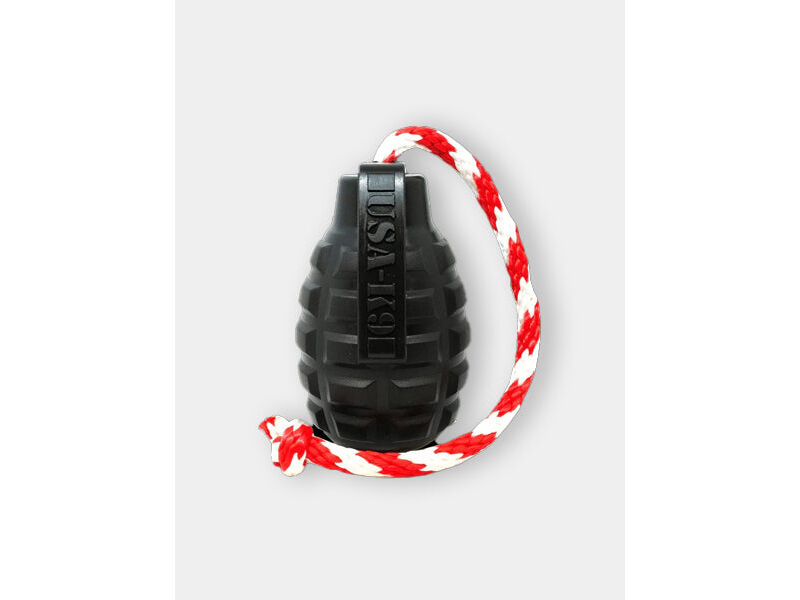 Nachziehspielzeug für Hunde – Black Grenade Tug 💣 – SodaPup – L (14–30 kg)
