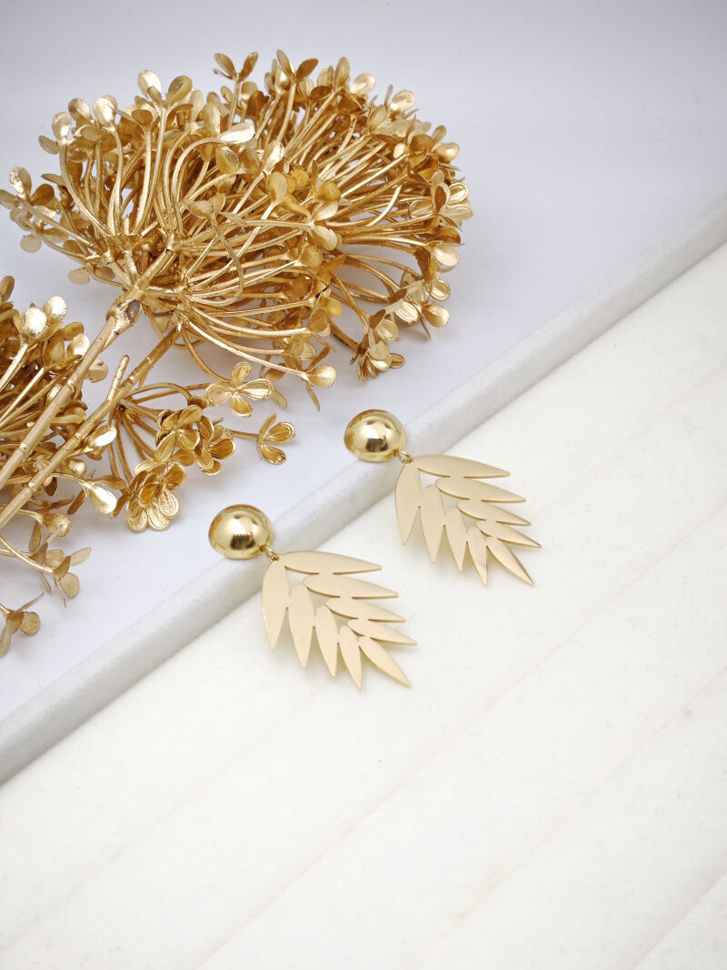 Boucles d'oreilles en acier inoxydable - A1