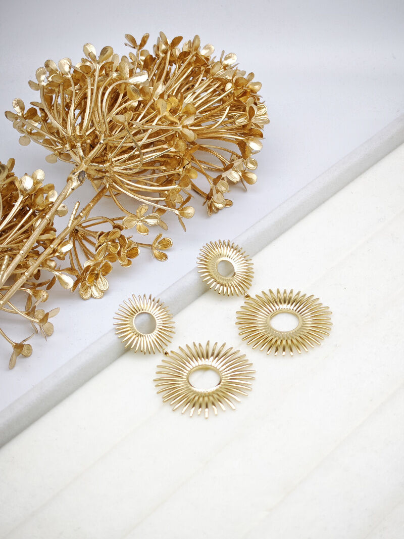 Boucles d'oreilles en acier inoxydable - A04