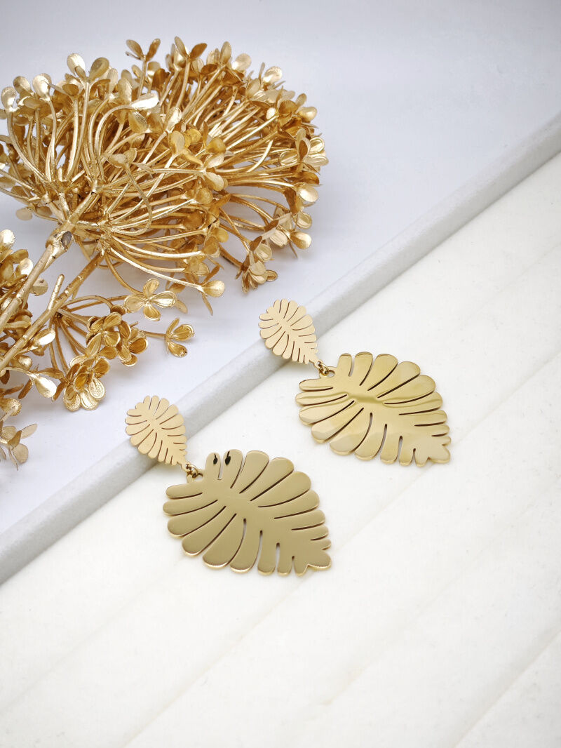 Boucles d'oreilles en acier inoxydable - A05