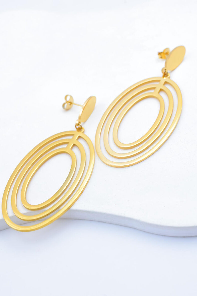 Boucles d'oreilles en acier inoxydable - A10