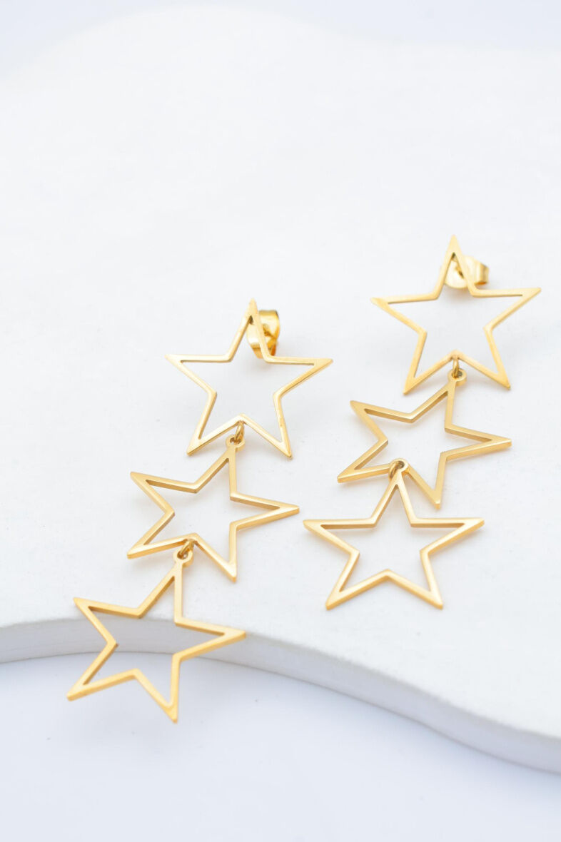 Boucles d'oreilles en acier inoxydable - A12