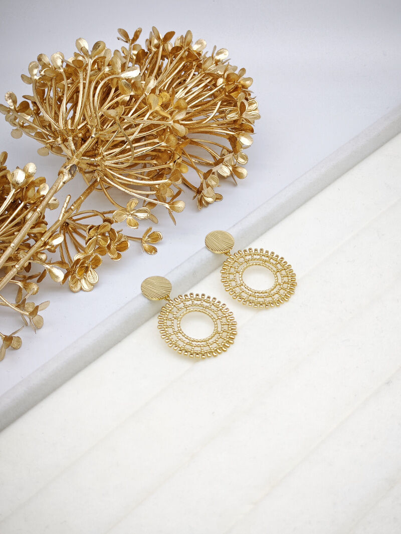 Boucles d'oreilles en acier inoxydable - A14