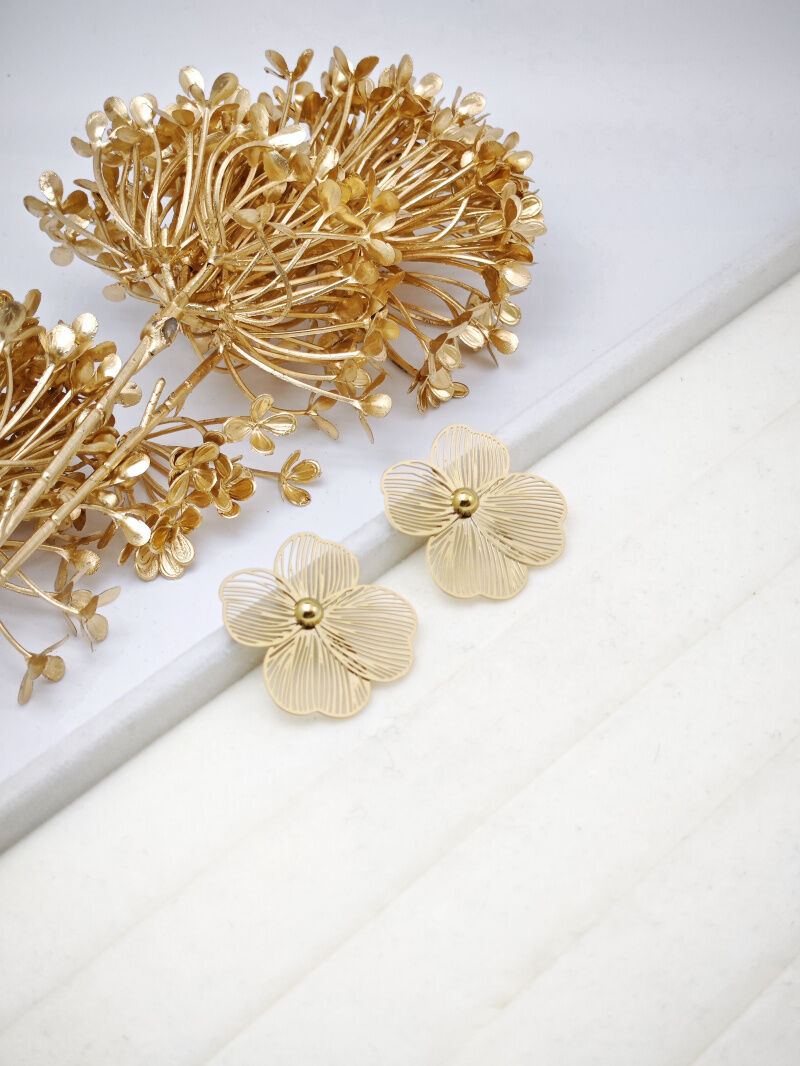 Boucles d'oreilles en acier inoxydable - A21