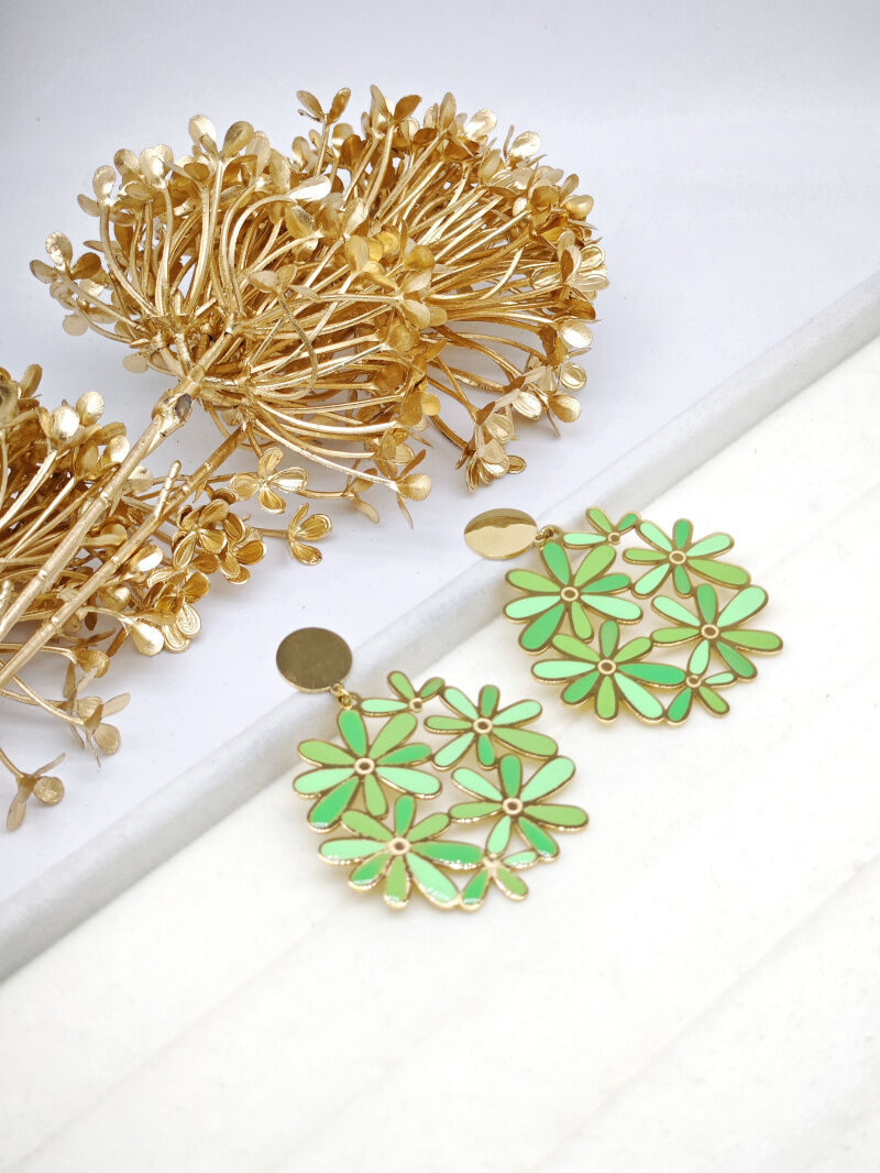 Boucles d'oreilles en acier inoxydable - A60