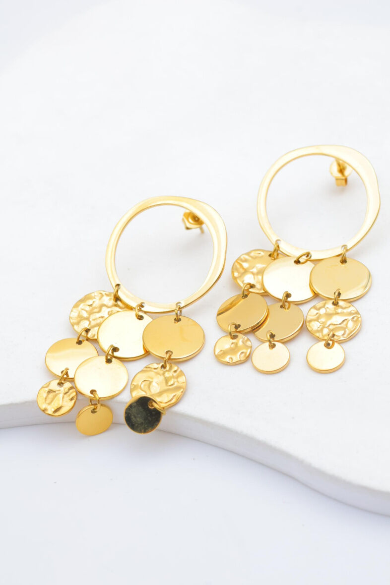 Boucles d'oreilles en acier inoxydable - A85