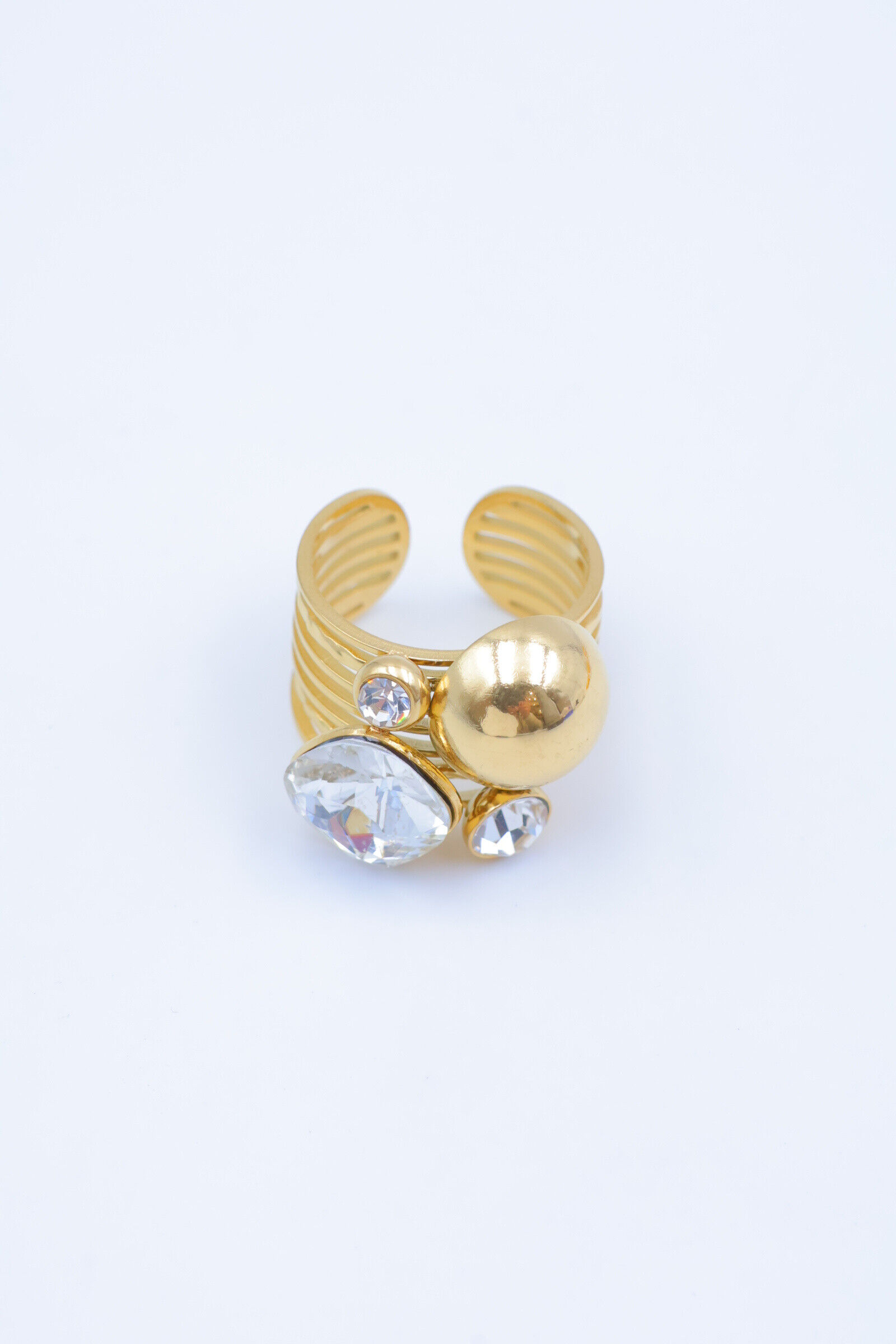 Verstellbarer Edelstahlring - A122