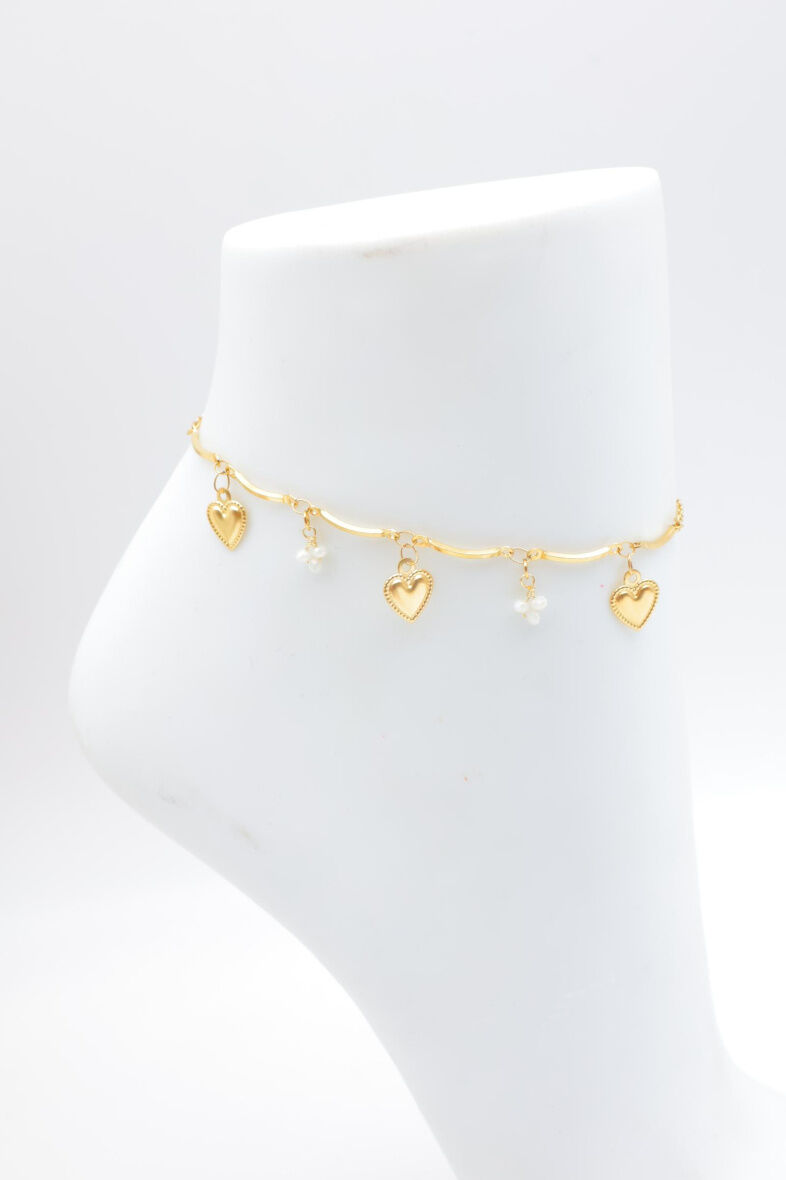 Edelstahl Fußkettchen - A297-DO