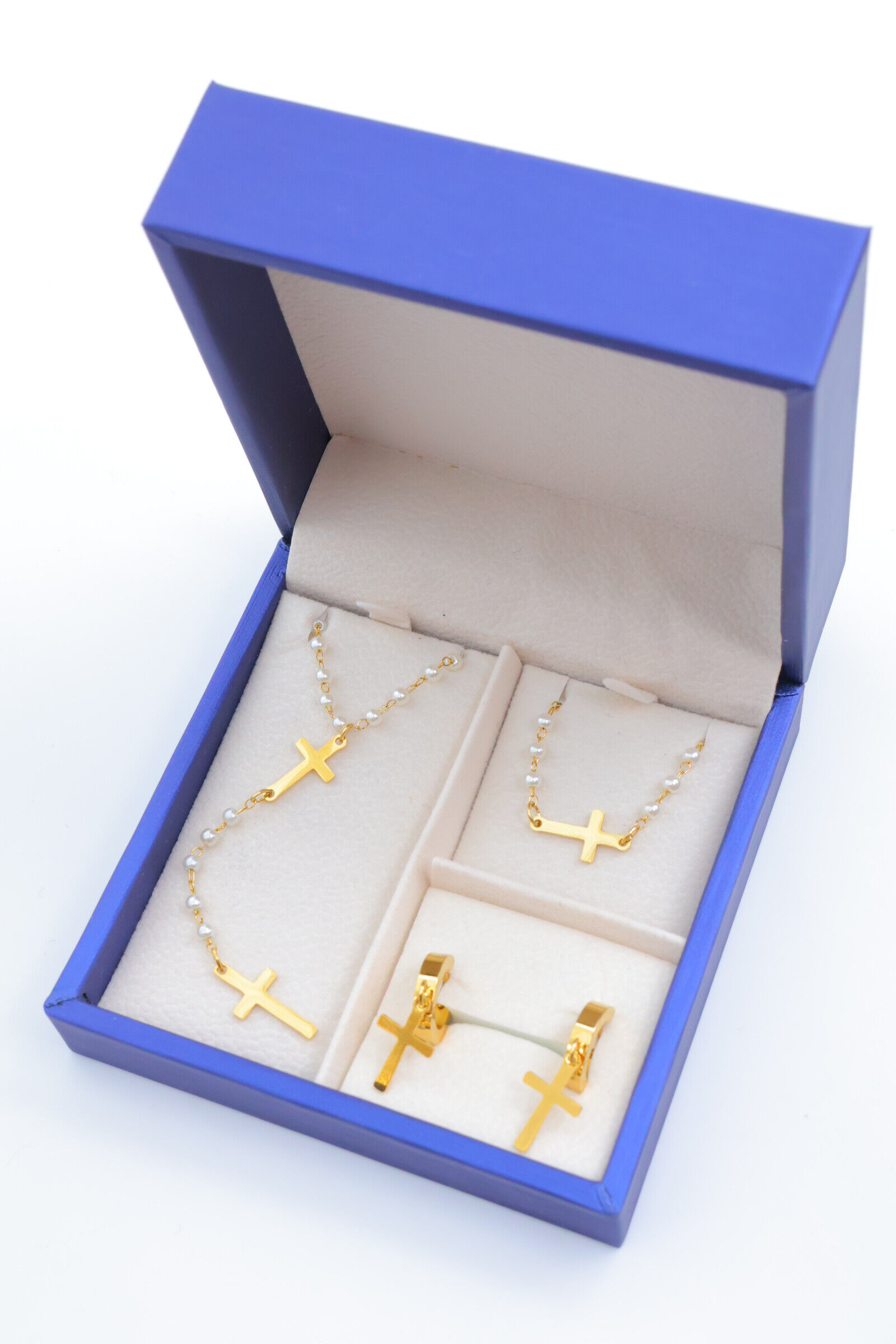 Conjunto de joyería de acero inoxidable con caja - A345EB