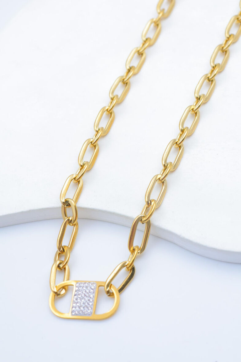 Edelstahl Halskette - A427