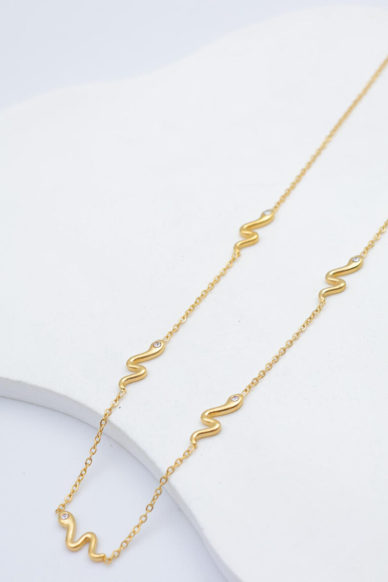 Edelstahl Halskette - A437