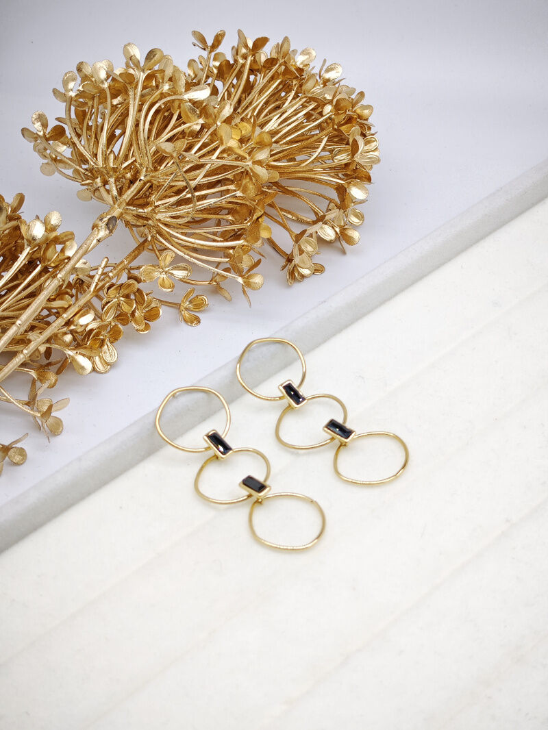 Boucles d'oreilles en acier inoxydable - A474