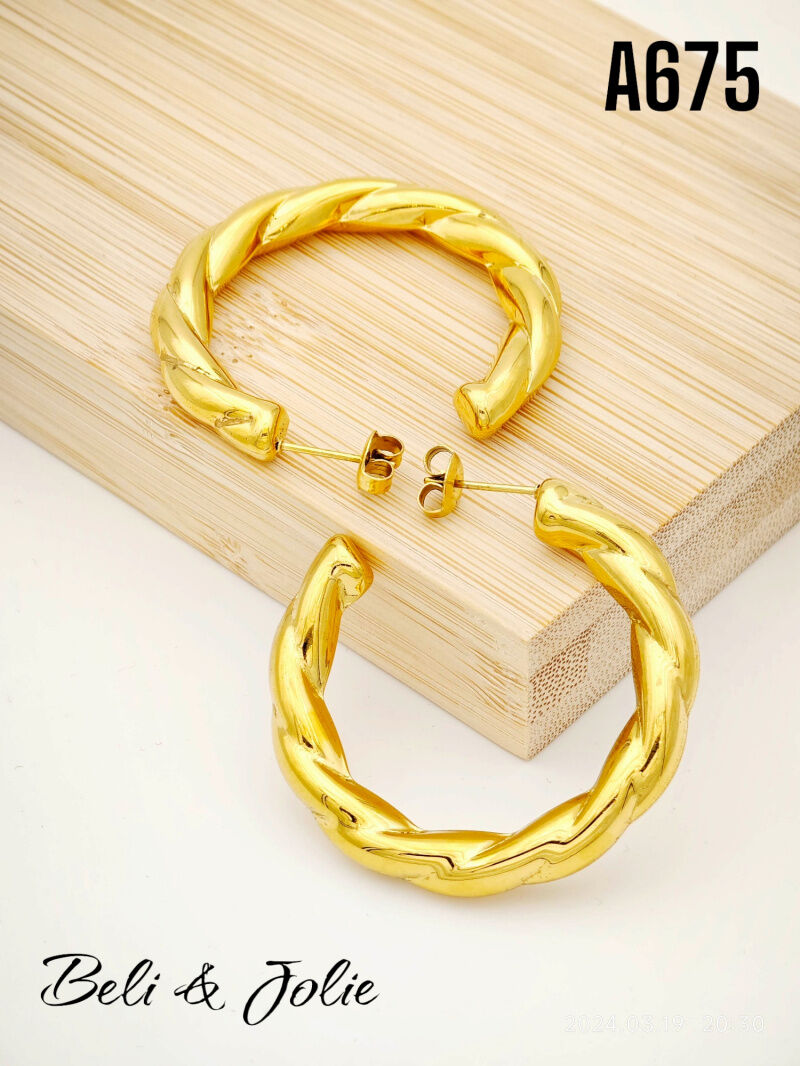 Creolen aus Edelstahl - A675