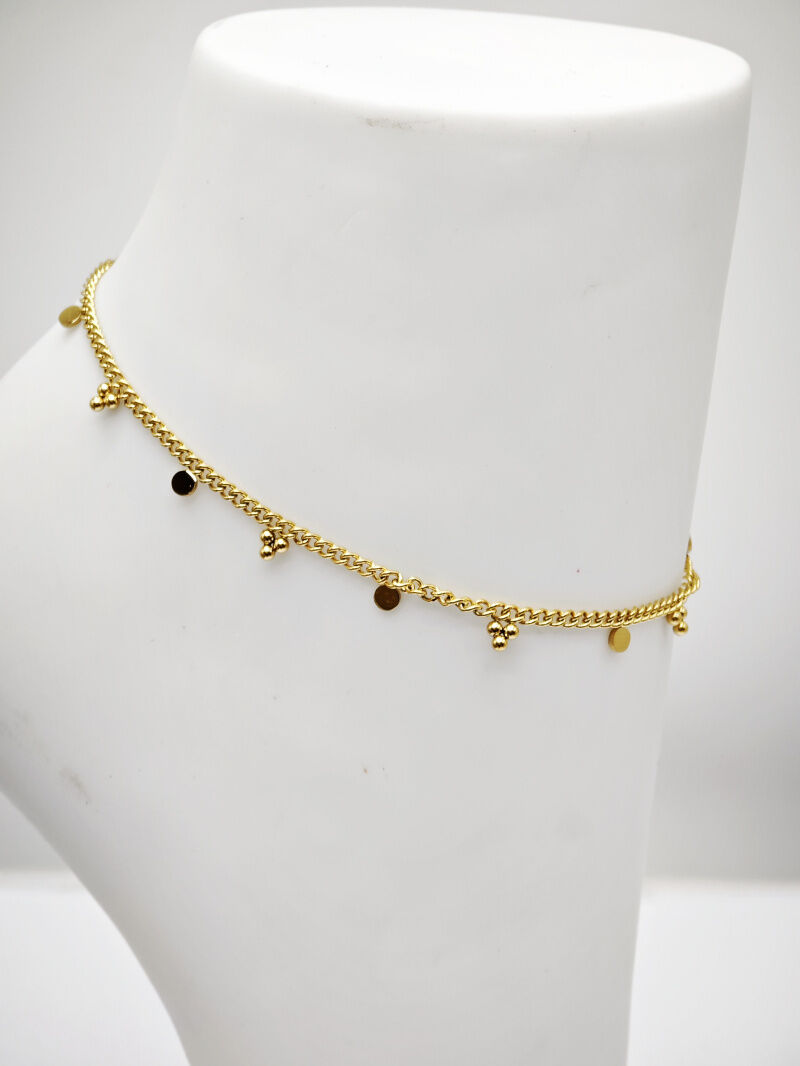 Edelstahl Fußkettchen - A680B