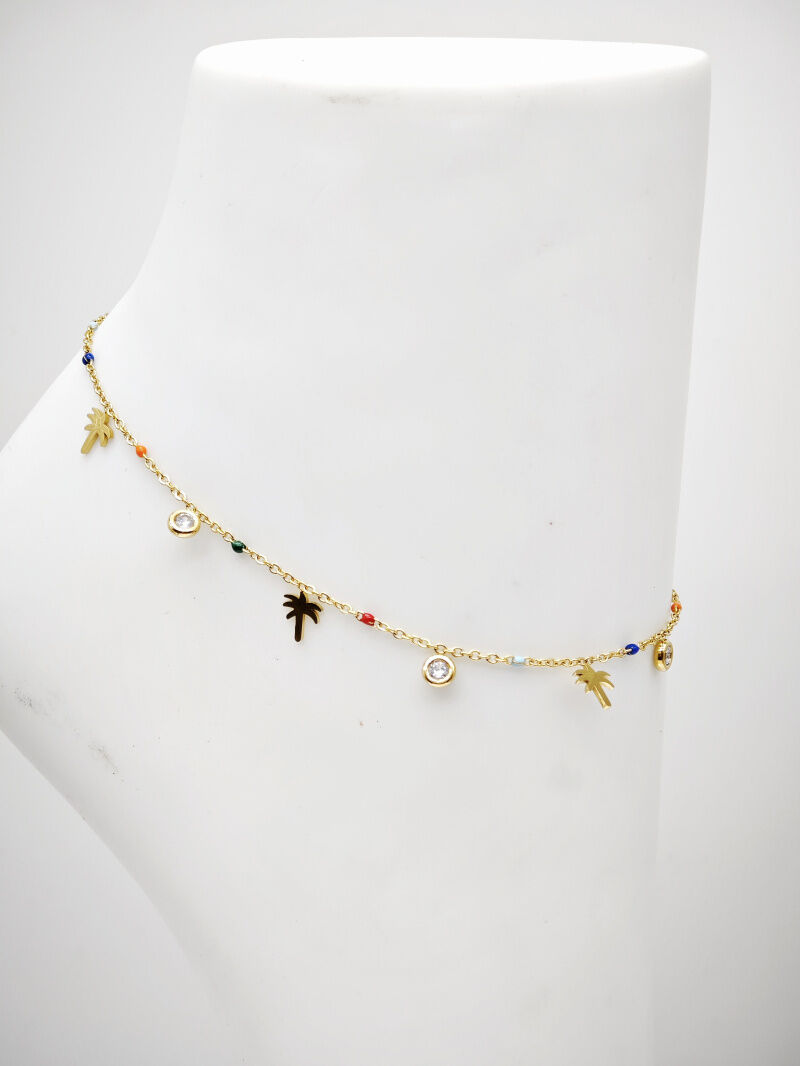 Edelstahl Fußkettchen - A825A