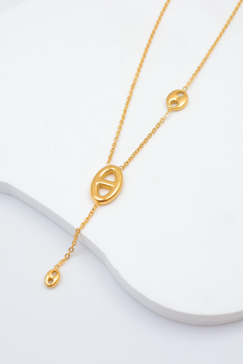 Edelstahl Halskette - A878