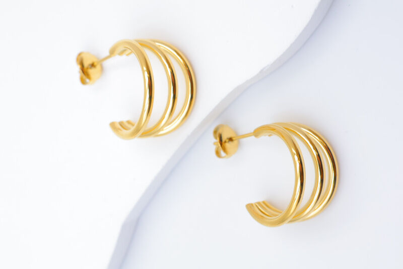 Creolen aus Edelstahl - A951