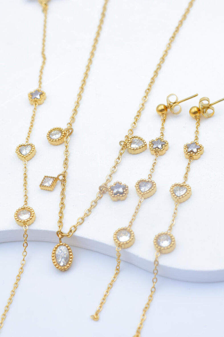 Set di gioielli in acciaio inossidabile - A1165E