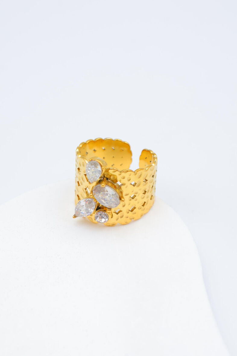 Verstellbarer Edelstahlring - A1192