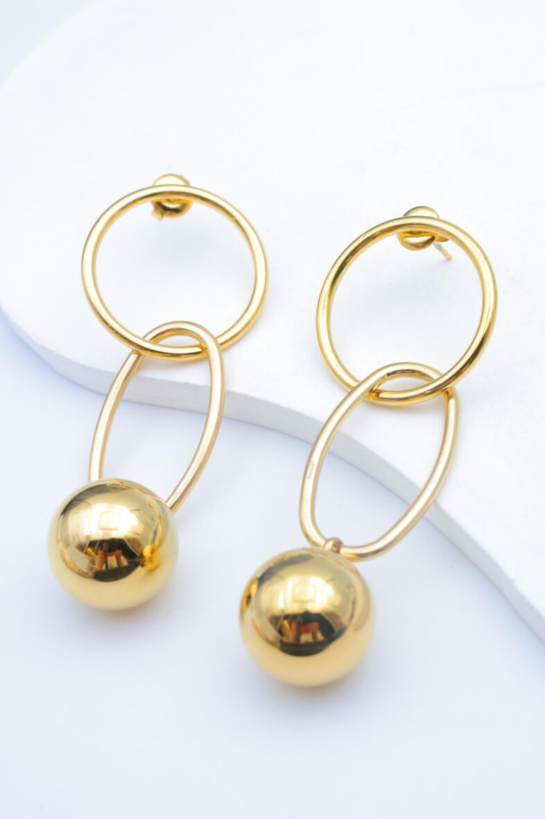 Pendientes de acero inoxidable - A1334