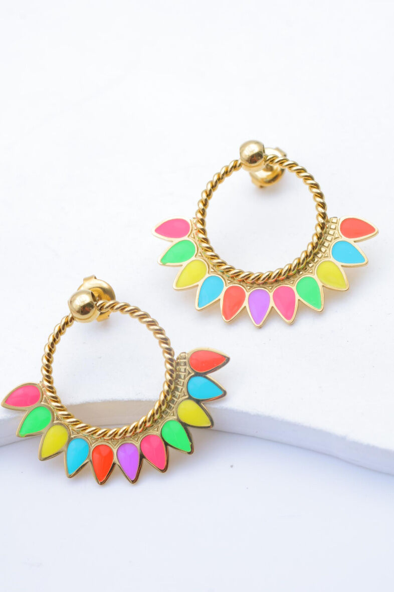 Pendientes de acero inoxidable - A1363