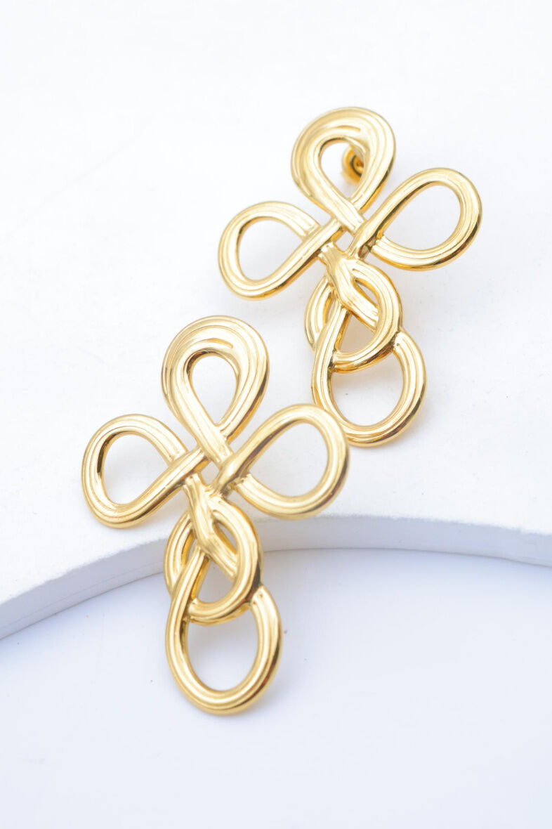 Pendientes de acero inoxidable - A1399