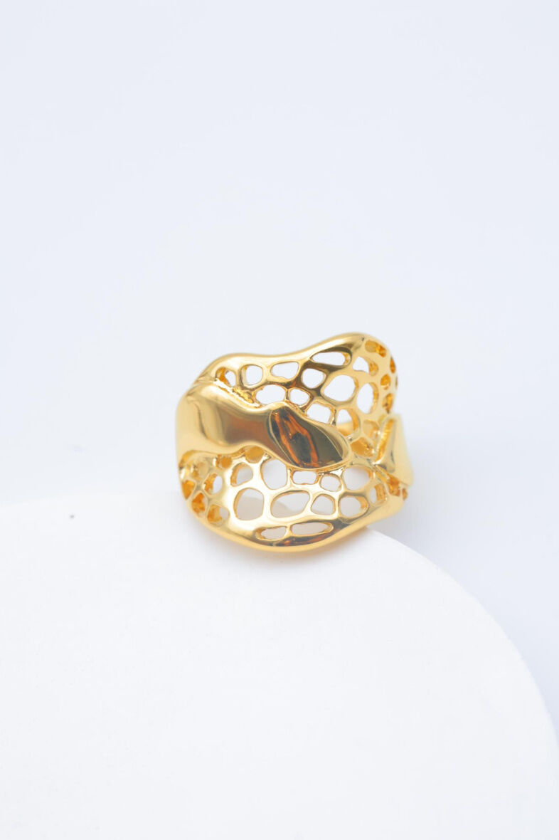 Verstellbarer Edelstahlring - A1536